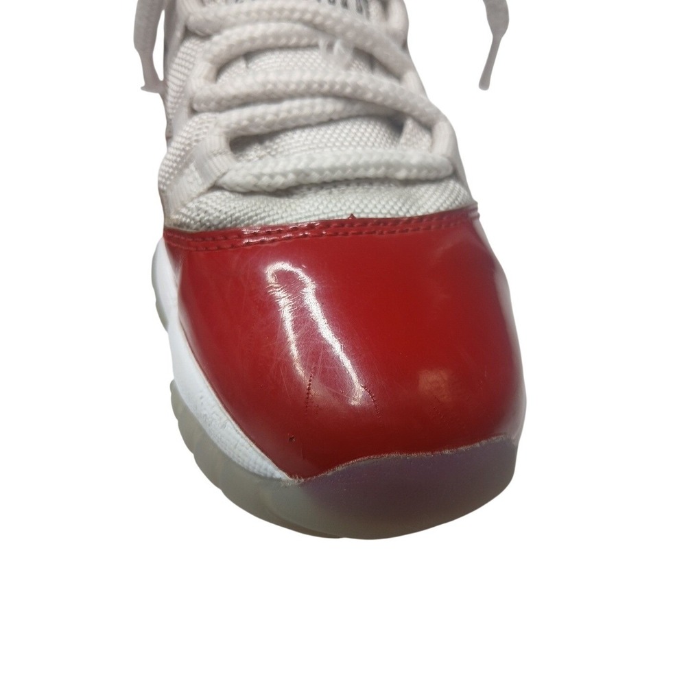 Jordan Air Jordan 11 Retro Cherry Kids 4Y White Red Patent Leather 378038-116 - Picture 11 of 11